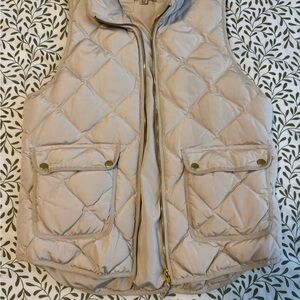 Woolrich Quilted Vest in Off White